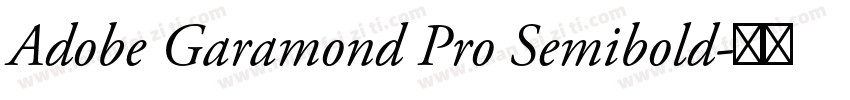 Adobe Garamond Pro Semibold字体转换